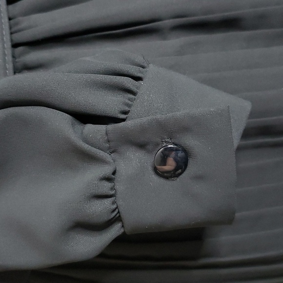 Vintage Chel'sea L'td. belted dress size 14 Made in the USA Black - Picture 9 of 11